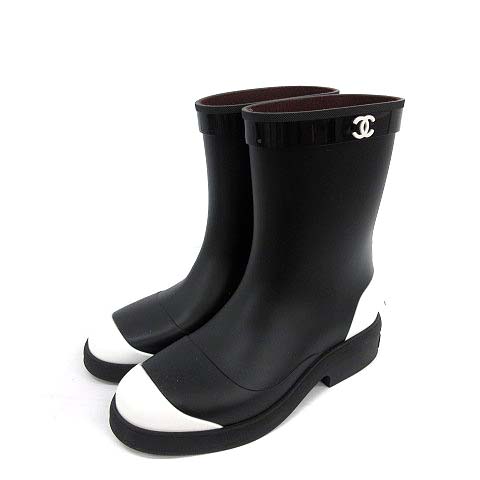 未使用品 シャネル CHANEL レインブーツ 長靴 ココマーク ラバー 37  