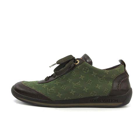 ルイヴィトン LOUIS VUITTON モノグラムミニ スニーカー キャンバス  