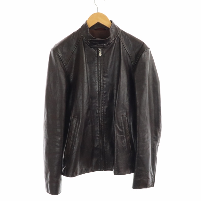 ポールスミス PAUL SMITH シングルライダース レザージャケット 革 