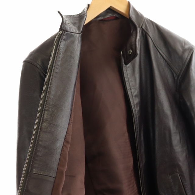 ポールスミス レザーライダース M ブラウン ホースレザー vintage