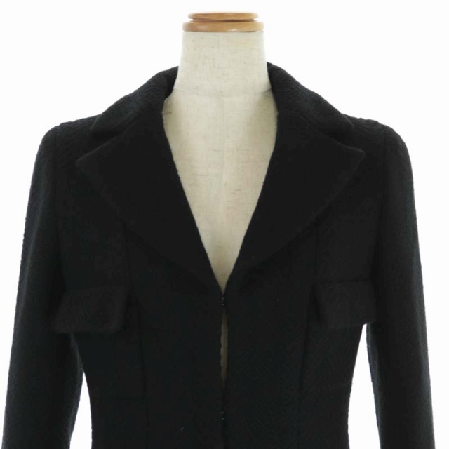 シャネル CHANEL ツイードジャケット テーラード 総裏地 ウール