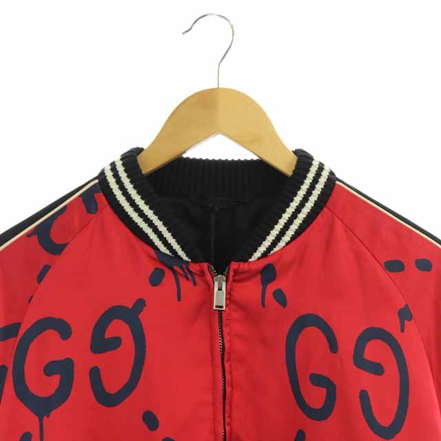 グッチ GUCCI 17SS GHOST BOMBER ボンバージャケット スカジャン