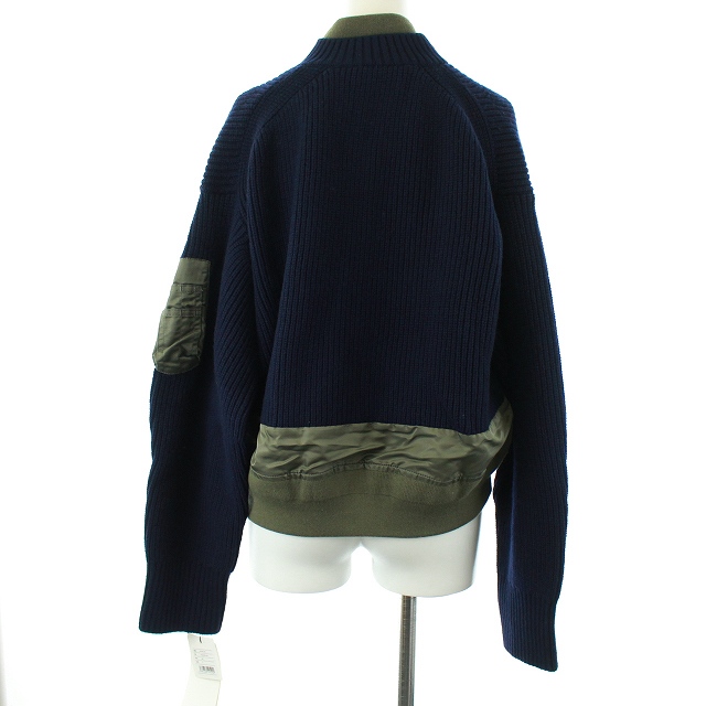 未使用品 サカイ Sacai 年製 ドッキング Ma 1 ミリタリージャケット ボンバージャケット 中綿 ナイロンツイル ニット 切替 ジップアップ オーバーサイズ 1 S カーキ ネイビー 紺 Kh レディース 165 ベクトルパーク 未使用品 サカイ Sacai 年製 ドッキング Ma 1 ミリタリージャケット ボンバージャケット 中綿 ナイロンツイル ニット 切替 ジップアップ オーバーサイズ 1 S カーキ ネイビー 紺 Kh レディース 165 ベクトルパーク