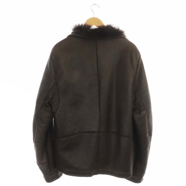 プラダスポーツ PRADA SPORT レザージャケット ムートン 羊革 ジップ 