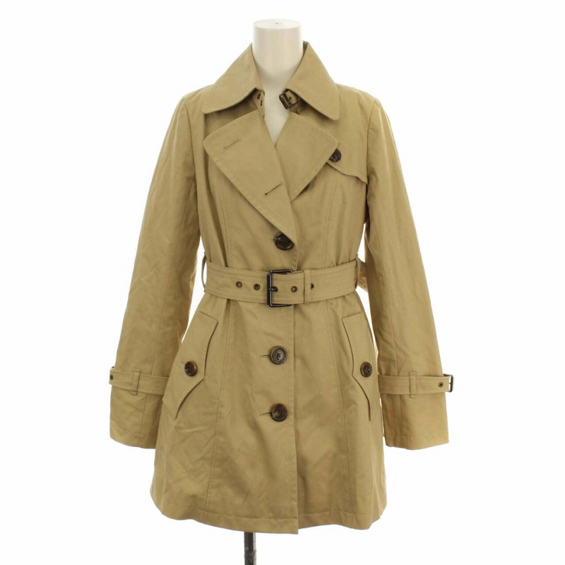 定番の中古商品 BLUE BURBERRY LABEL 38 Aライン トレンチコート ...