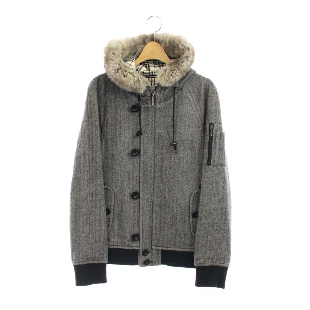 BURBERRY BLACK LABEL グレーウールジャケット M