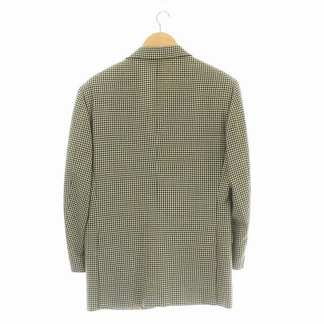 エルメス HERMES テーラードジャケット シングル 千鳥格子 総裏地 3B  