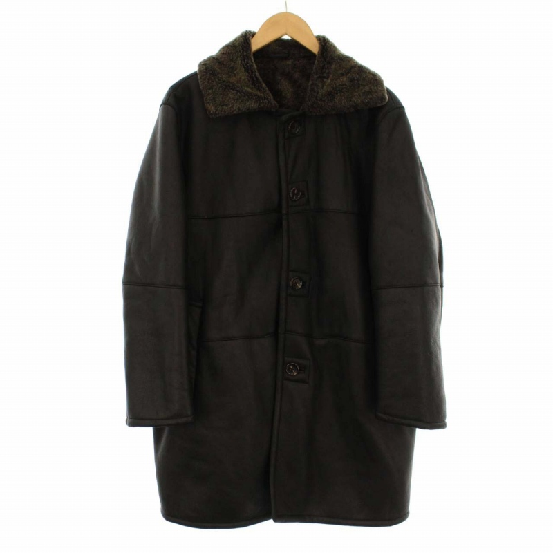 バーバリー ロンドン BURBERRY LONDON ムートンコート ロング 裏ボア  