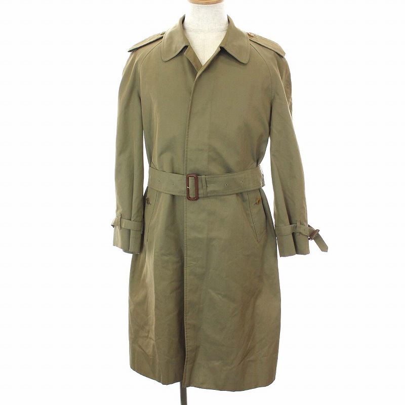 バーバリーズ Burberrys シングルトレンチコート ステンカラー ロング  