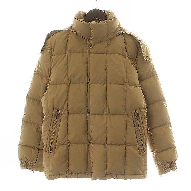 Burberry London メンズ ベージュ ダウンジャケット コート バーバリー 