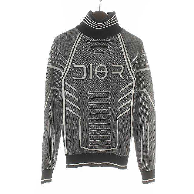 ディオール Dior 空山基 ニット セーター 長袖 タートルネック ウール 