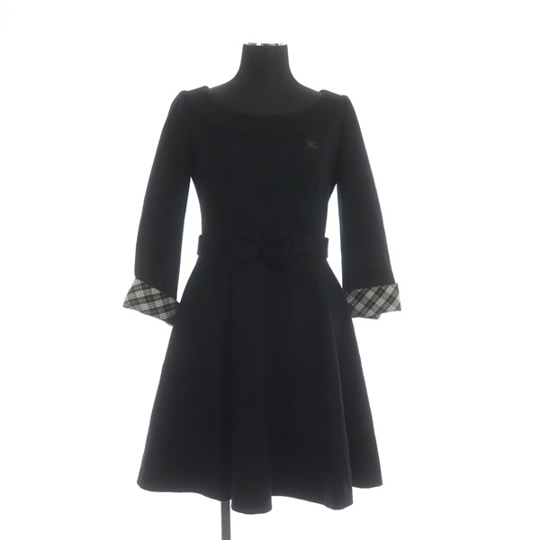 バーバリーブルーレーベル BURBERRY BLUE LABEL ウールワンピース ミニ  