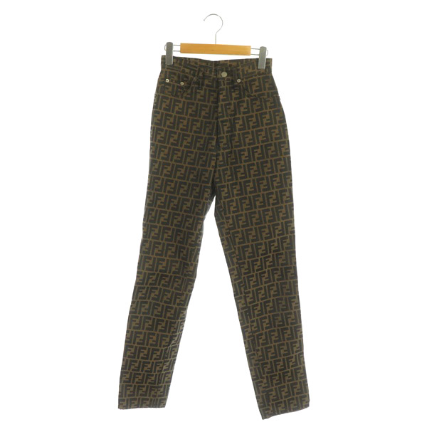 フェンディ FENDI ROMA AMOR jeans テーパードパンツ ズッカ柄 総柄 