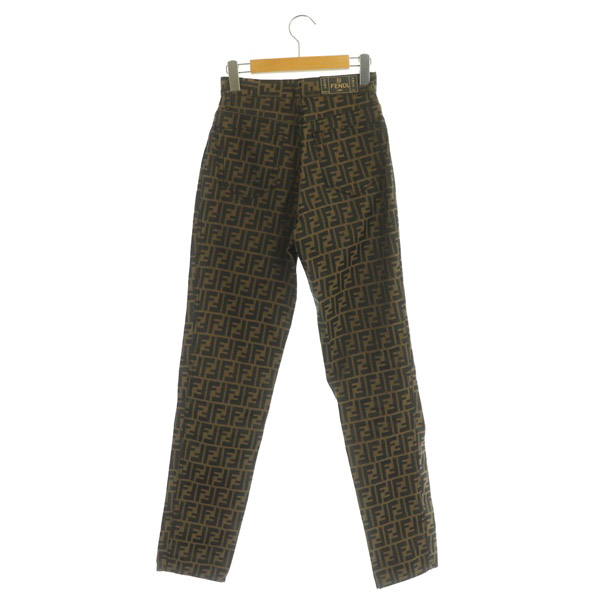 フェンディ FENDI ROMA AMOR jeans テーパードパンツ ズッカ柄 総柄 