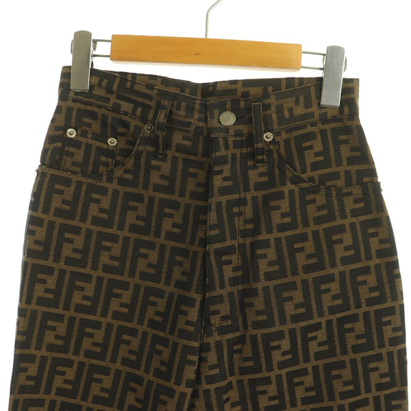フェンディ FENDI ROMA AMOR jeans テーパードパンツ ズッカ柄 総柄 