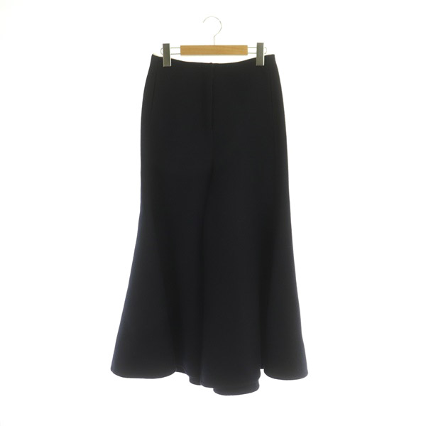 セリーヌ CELINE フィービー期 フレア ワイドパンツ ウール 34 ダーク  