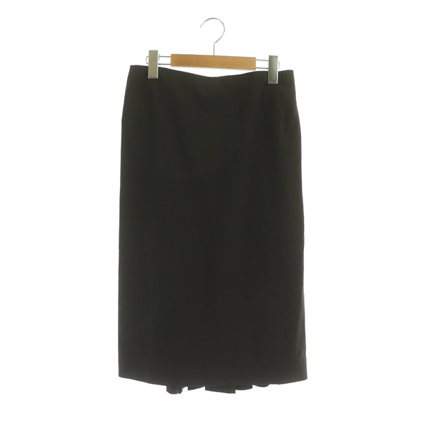 エルメス HERMES スターマーク スカート ロング バックプリーツ タイト  