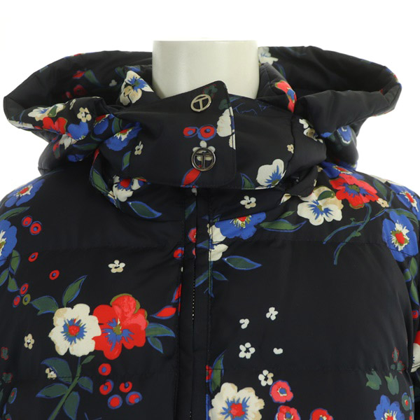 トリーバーチ TORY BURCH ダウンコート ロング アウター 花柄 フード 