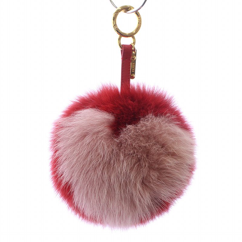 フェンディ FENDI ポンポン バッグチャーム キーホルダー キーリング  