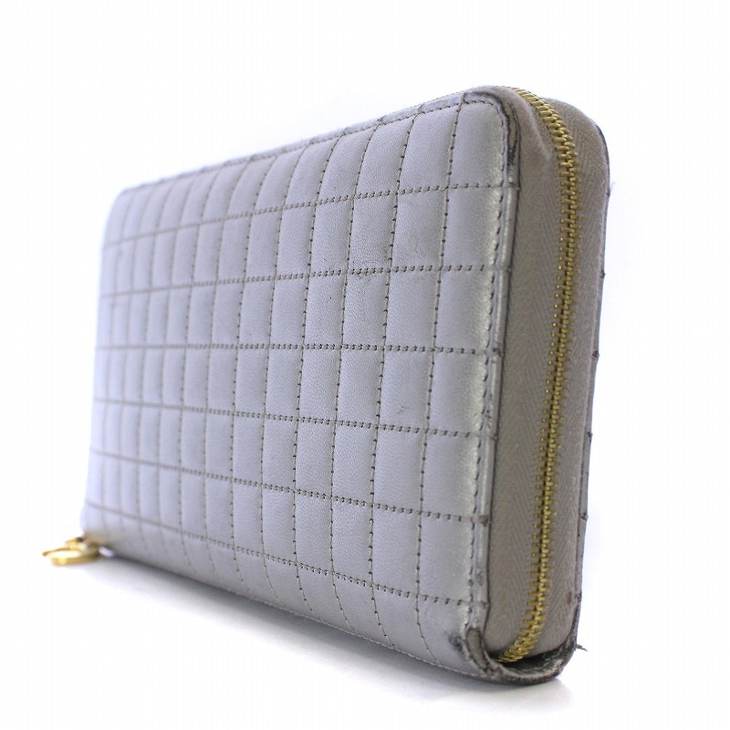 セリーヌ CELINE 長財布 ウォレット ラウンドファスナー キルティング  