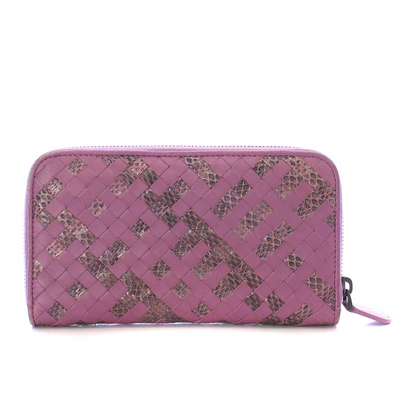ボッテガヴェネタ BOTTEGA VENETA イントレチャート 長財布 ラウンド 