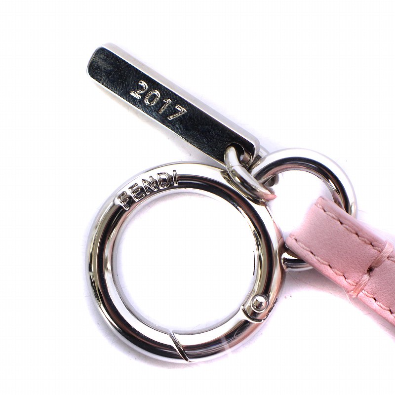 FENDI フェンディ ポンポン バッグチャーム ピンク×ブルー 人気