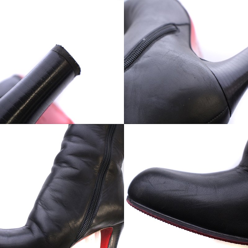 クリスチャンルブタン Christian louboutin ロングブーツ ラウンドトゥ 