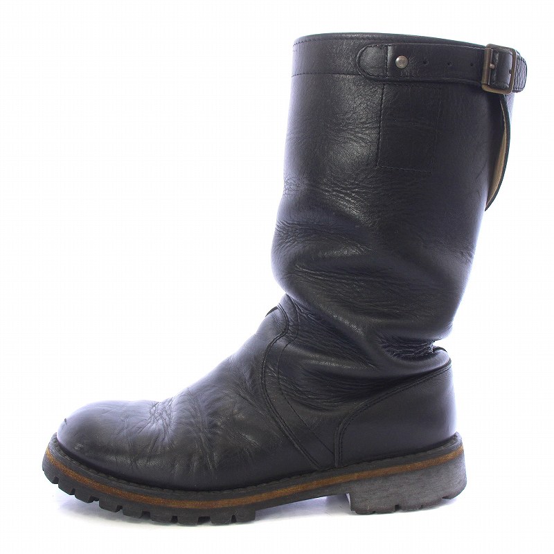 アンドゥムルメステール ANN DEMEULEMEESTER エンジニアブーツ ハーフ 