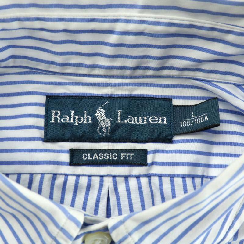 ラルフローレン RALPH LAUREN ボタンダウンシャツ 半袖 ストライプ