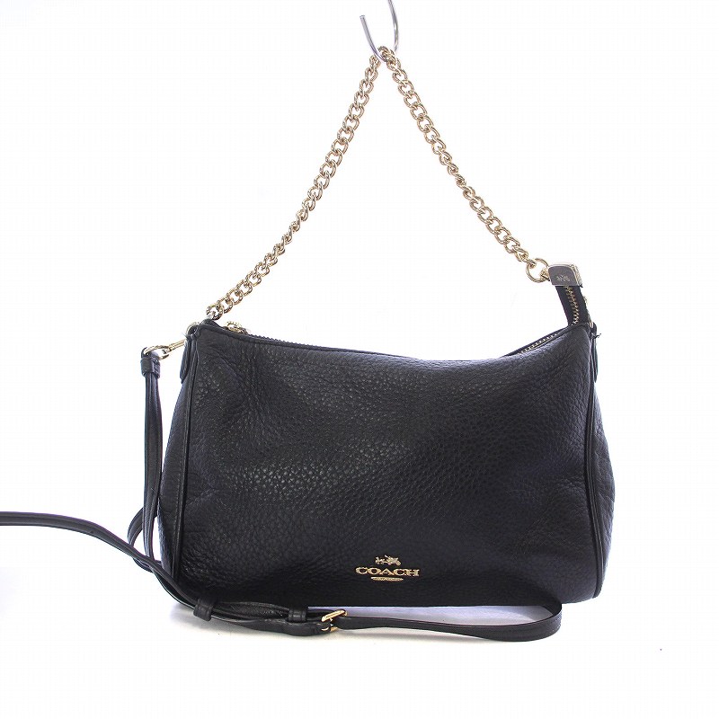 コーチ COACH チェーン ハンドバッグ ショルダーバッグ 2WAY レザー 