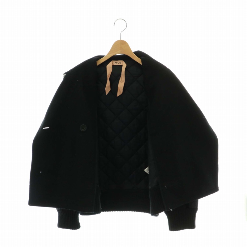 ヌメロヴェントゥーノ　Nº21 高級　コート　ジャケット　ウール　ショート丈 ヌメロ ヴェントゥーノ キルティングジャケット リバーシブル