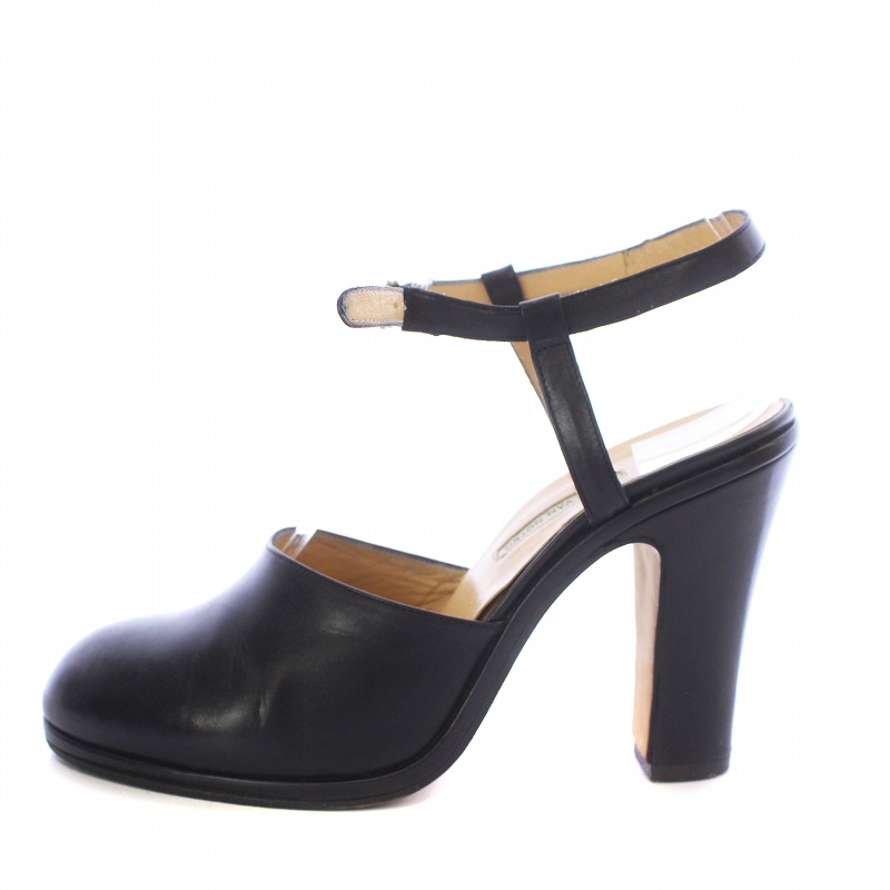 Dries Van Noten ドリスヴァンノッテン Tストラップレザーパンプス