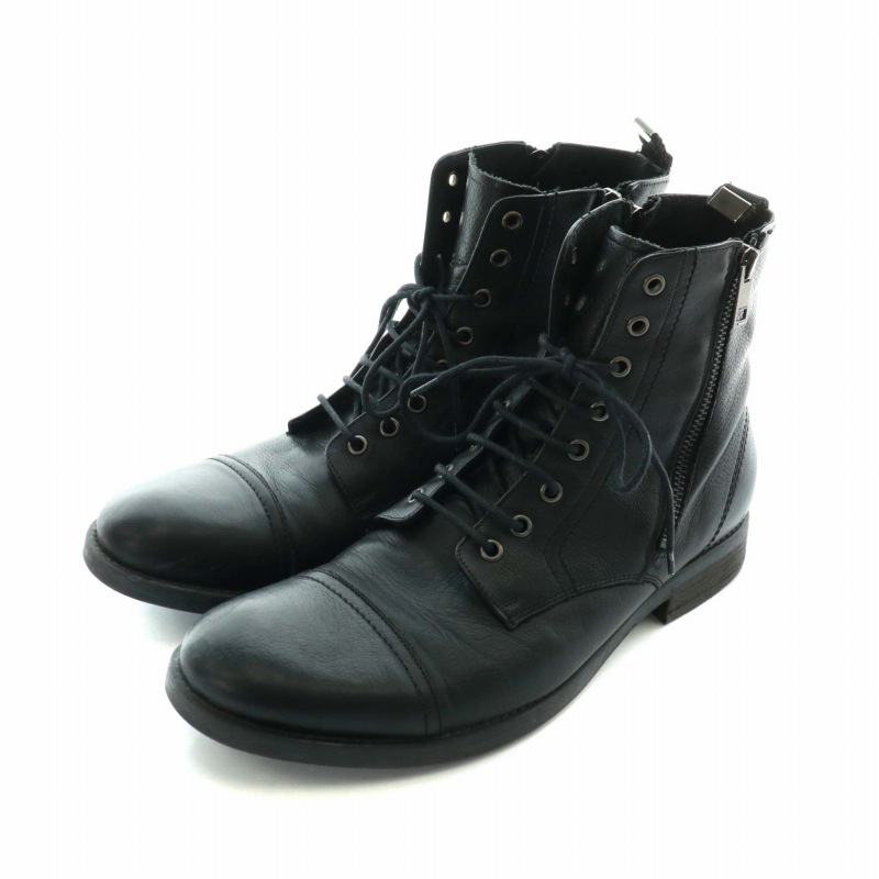 ディーゼル DIESEL ショートブーツ レザー ラウンドトゥ レースアップ  