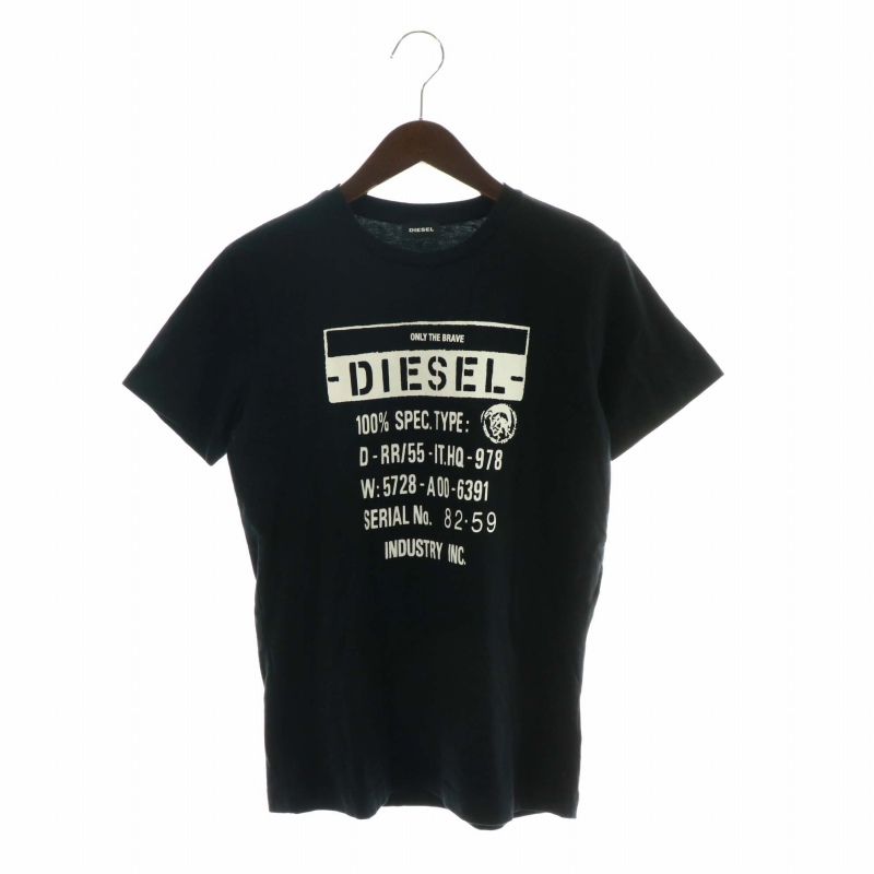 ディーゼル DIESEL Tシャツ カットソー 半袖 クルーネック ロゴ  