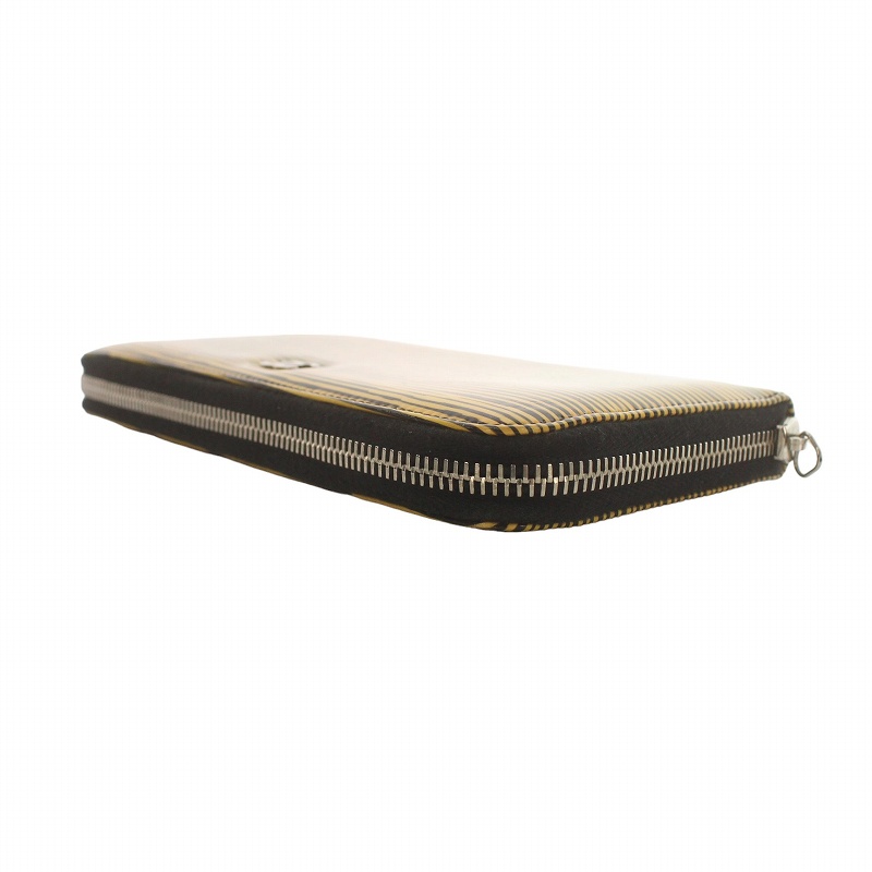 シャネル CHANEL 長財布 ウォレット ラウンドファスナー ココマーク CHANEL 長財布 ブラック/イエロー