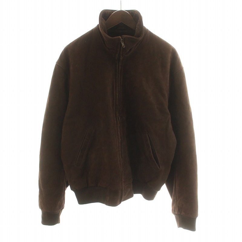 バーバリー ロンドン BURBERRY LONDON USA製 スイングトップ レザー 