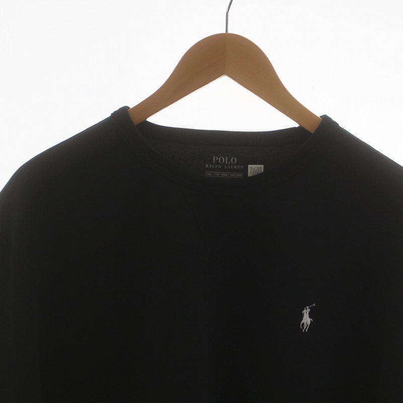 ポロ ラルフローレン ブラック トレーナー メンズ ブラック（黒）系