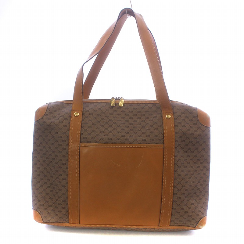 GUCCI マイクロGG柄 ハンドバッグ PVC ベージュ L04-0175 GUCCI マイクロGG柄 ハンドバッグ PVC ベージュ L04-0175