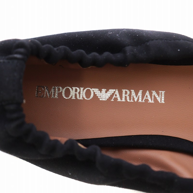 EMPORIO ARMANI メッシュ ポインテッドトゥ ローヒール パンプス EMPORIO ARMANI メッシュ ポインテッドトゥ ローヒール パンプス