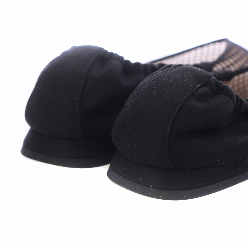 EMPORIO ARMANI メッシュ ポインテッドトゥ ローヒール パンプス EMPORIO ARMANI メッシュ ポインテッドトゥ ローヒール パンプス