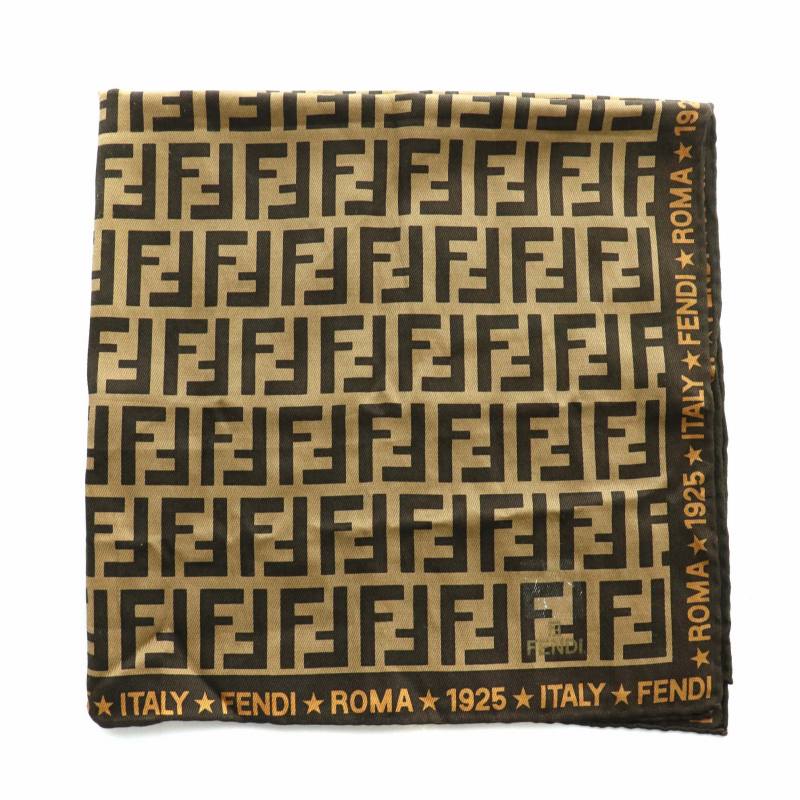 FENDI ハンカチ ズッカ総柄 ピンク 未使用 FENDI 大判ハンカチ ズッカ
