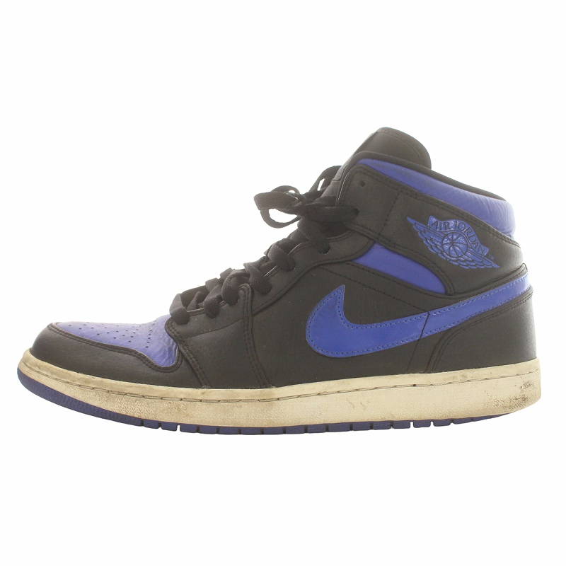 ナイキ NIKE AIR JORDAN 1 MID BLACK BLUE エアジョーダン1 ナイキ NIKE AIR JORDAN 1 MID BLACK BLUE エアジョーダン1