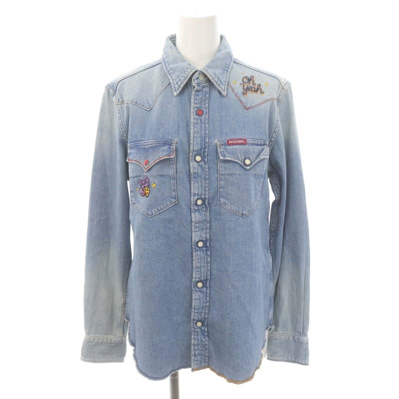 ヒステリックグラマー HYSTERIC GLAMOUR デニムシャツ 長袖 ウエスタン 