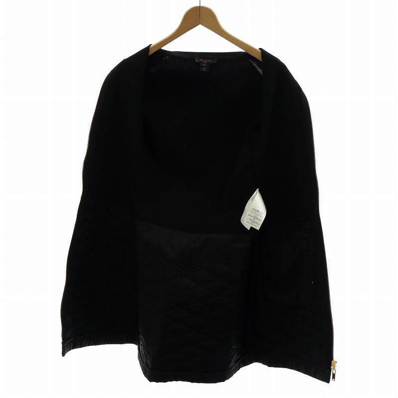 LOUIS VUITTON ブラックジップアップニットドレス XS LOUIS VUITTON ブラックジップアップニットドレス XS