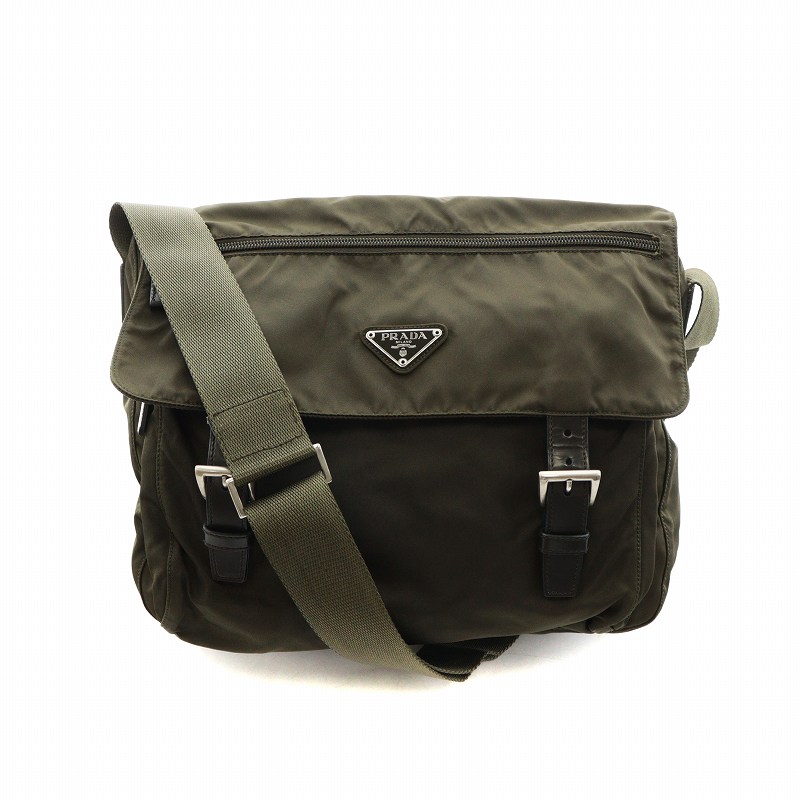 プラダ PRADA ショルダーバッグ メッセンジャー 斜めがけ ロゴ  