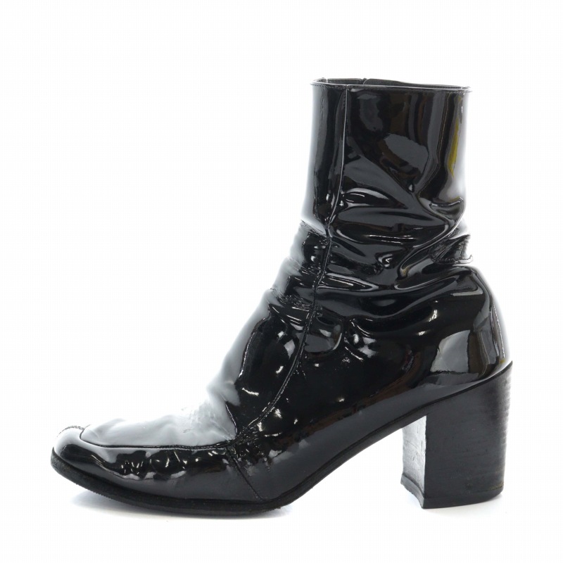 SAINT LAURENT PARIS ブーツ EU41(26cm位) 黒 【古着】【中古】 