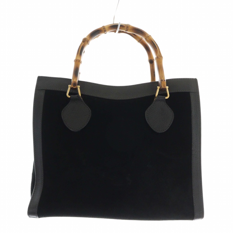 グッチオールドグッチレザースエードハンドバック