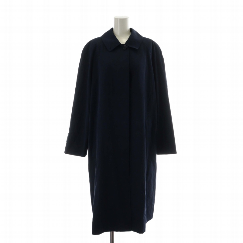 バーバリー　Burberrys プローサム　ステンカラーコート　ネイビー　M 80s 英国製 Burberrysバーバリー PRORSUM DAVIDE CENCI カシミヤ