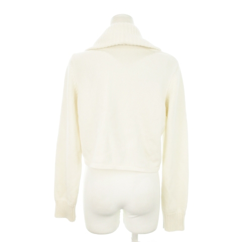 FOXEY ホワイトニットショールカラーコート