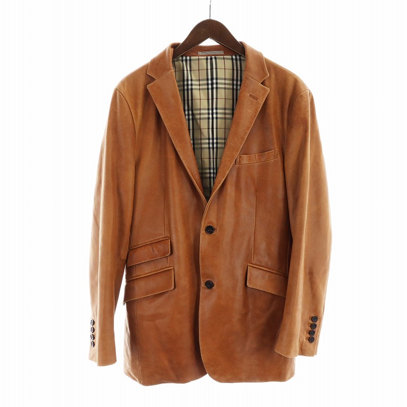 バーバリーブラックレーベル BURBERRY BLACK LABEL ラムレザー 